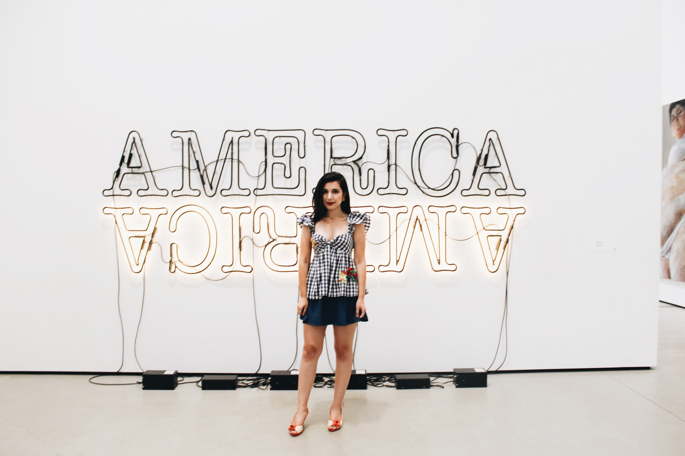 The Broad, fashion blogger, lookbook, gingham top, summer style