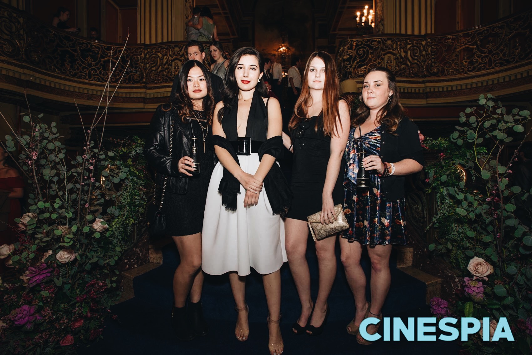 Los Angeles Theatre, Old Hollywood, glamour, ASOS, retro dress, retro earrings, black and white dress, Burberry, Burberry purse, curly hair, red lips, Downtown Los Angeles, historic Los Angeles, LA style, Roman Holiday, Audrey Hepburn, clutch, strapped heel, shawl, Louis Vuitton, halter dress, squad goals, guru gang