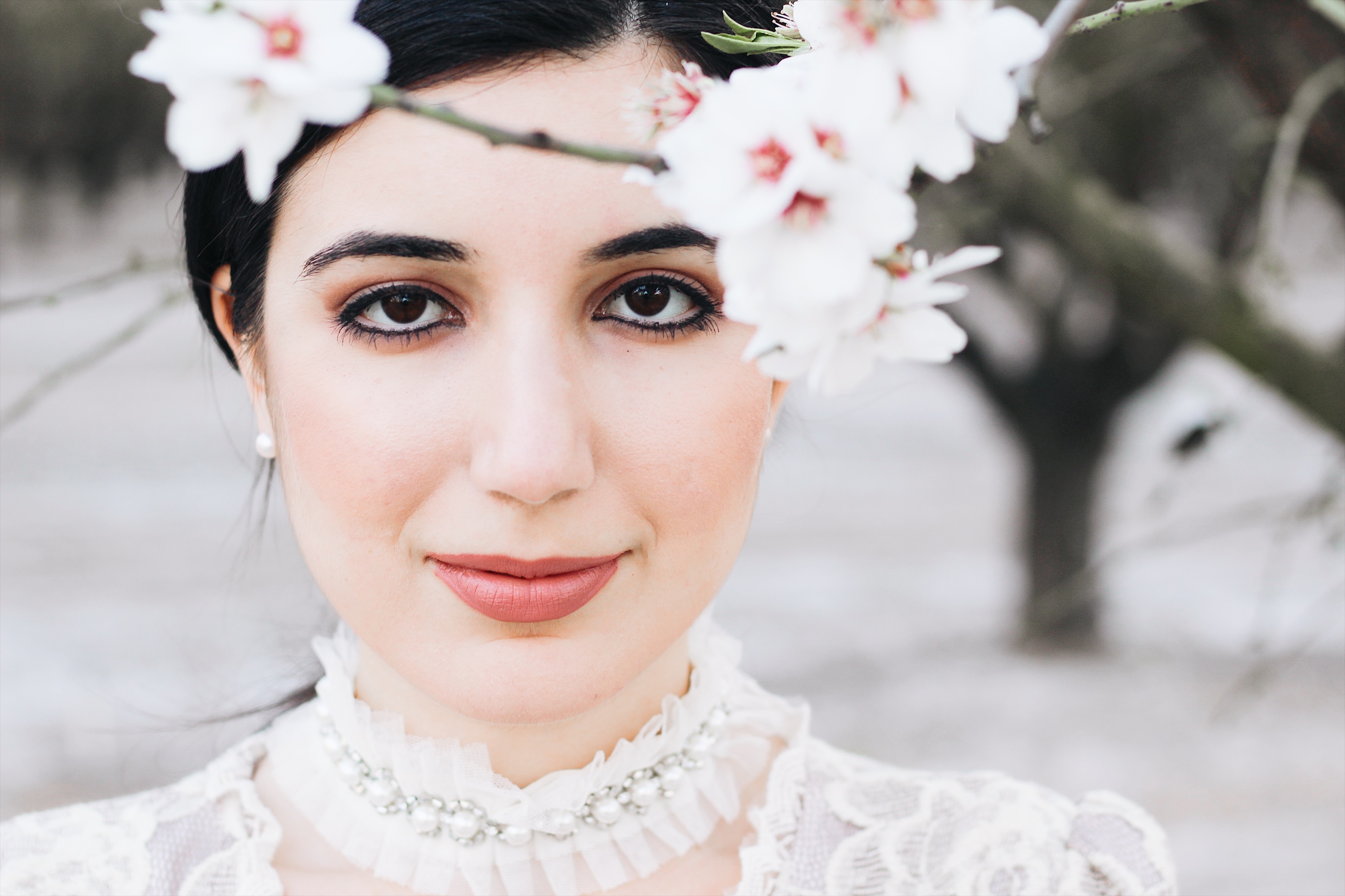 Fashion Editorial in Blossoms