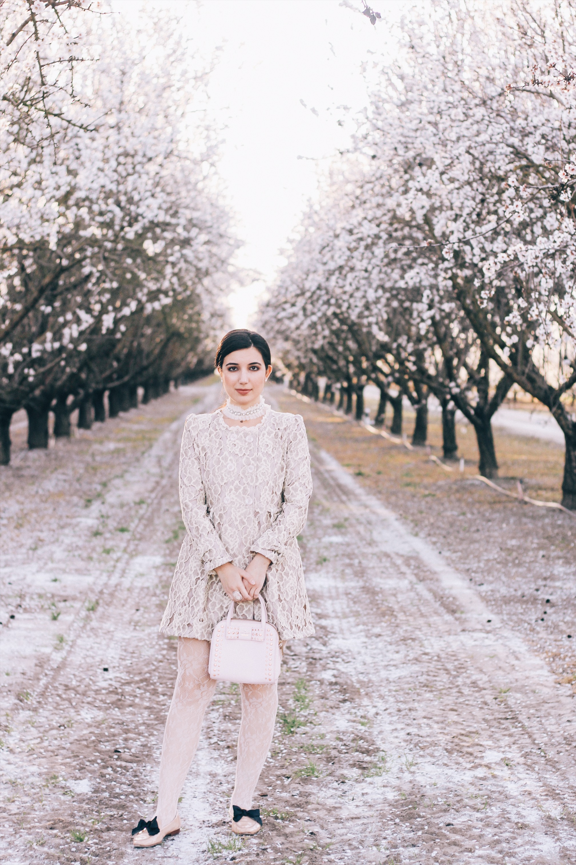lace, coat, Kate Spade, loafers, pink, vintage, choker, girly, blossoms, spring, spring lookbook, spring outfit, high fashion, couture, fashion editorial, necklace, floral, spring style, style, outfit of the day, ootd, lotd, bows