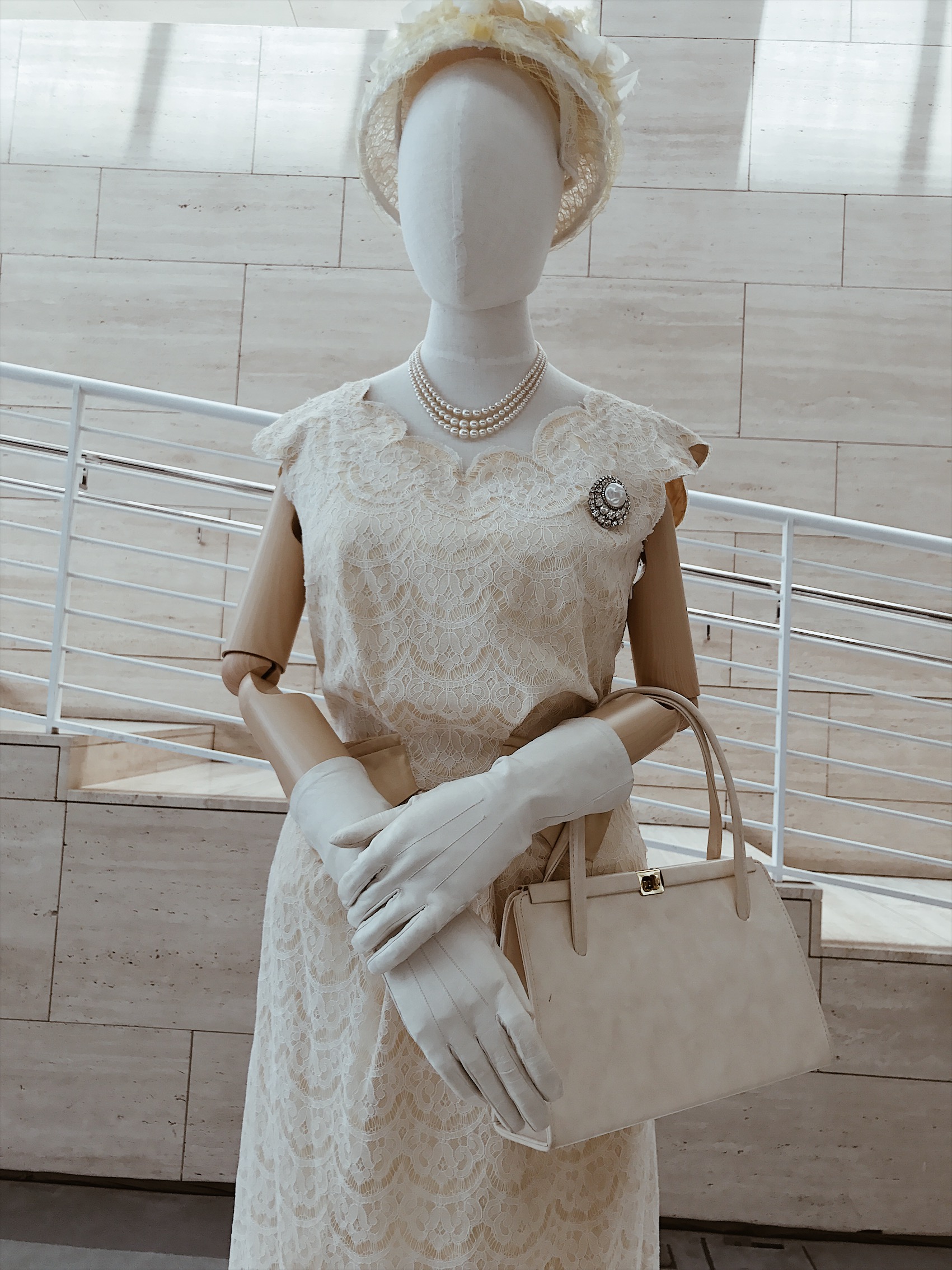 The Crown, Netflix's The Crown, Claire Foy, Matt Smith, Vanessa Kirby, Matthew Goode, Michele Clapton, costume design, Paley Center for Media, Beverly Hills, television costume design, Windsor family, The Royal Family, Gal Meets Glam collection, Louis Vuitton, gingham dress, vintage fashion, fifties fashion, mid-century fashion, forties fashion, lookbook, fashion blogger, red lips, outfit of the day, ootd, summer fashion, museum exhibition, fashion exhibition, Queen Elizabeth II, Princess Margaret