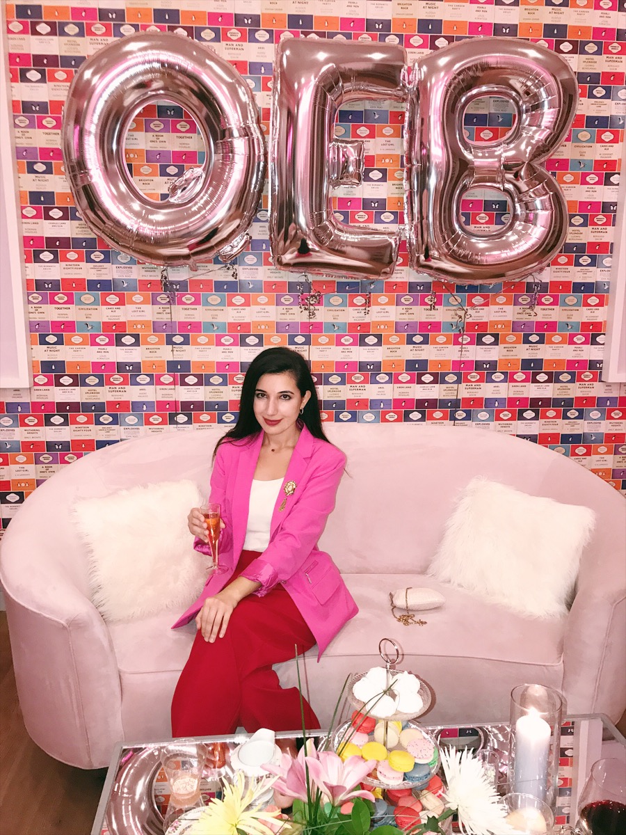 red and pink suit, red pants, pink blazer, Karl Lagerfeld, lookbook, fashion blogger, ootd, cocktail party outfit, fashion editorial, red carpet inspiration, style blogger, personal style, Los Angeles style, lotd, outfit of the day, look of the day, outfit of the night, professional style