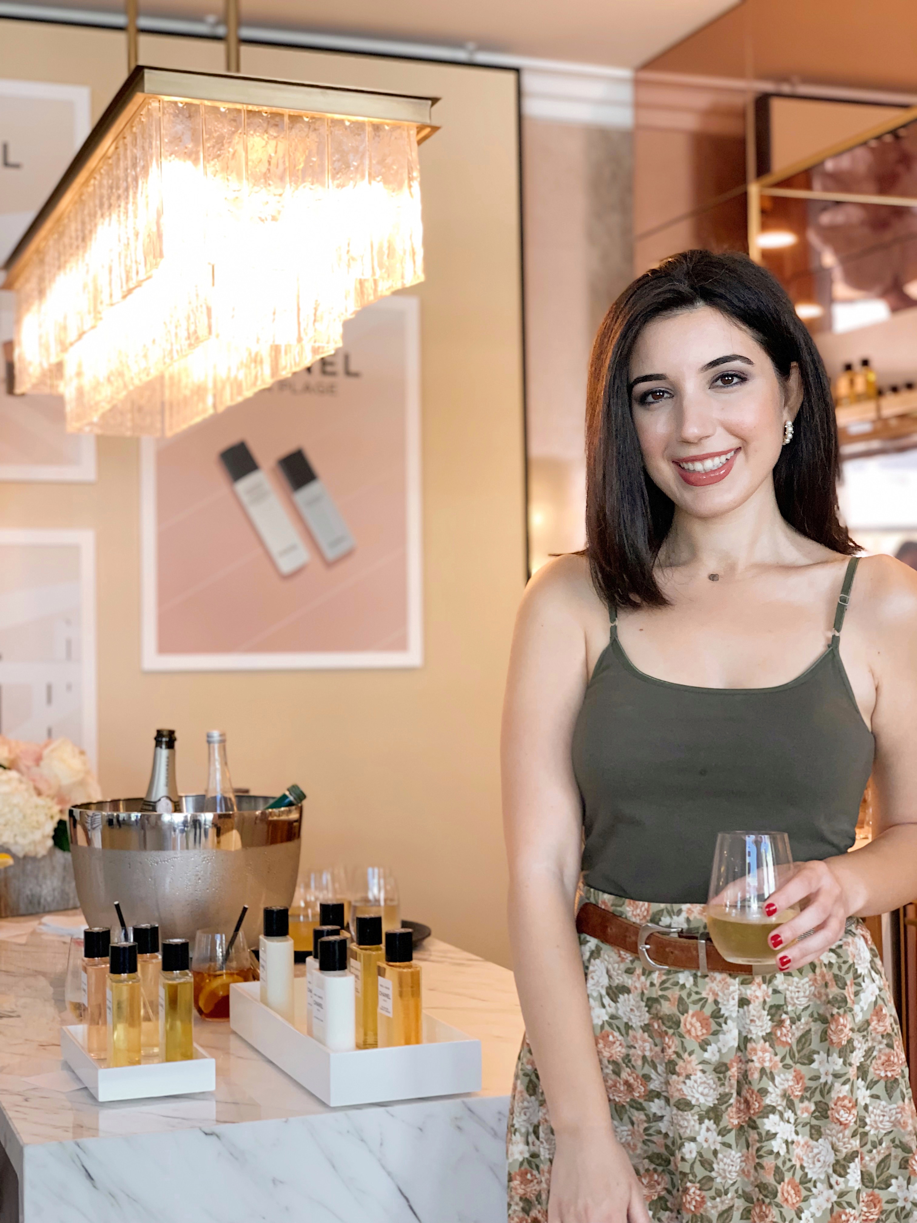 Chanel Beauty, Chanel perfume, Chance by Chanel, Palisades Village, Pacific Palisades shopping, beauty event, LA events, style blogger, beauty blogger, lifestyle blogger, lookbook, ootd, Chanel, vintage, luxury, self care, Chanel A La Plage