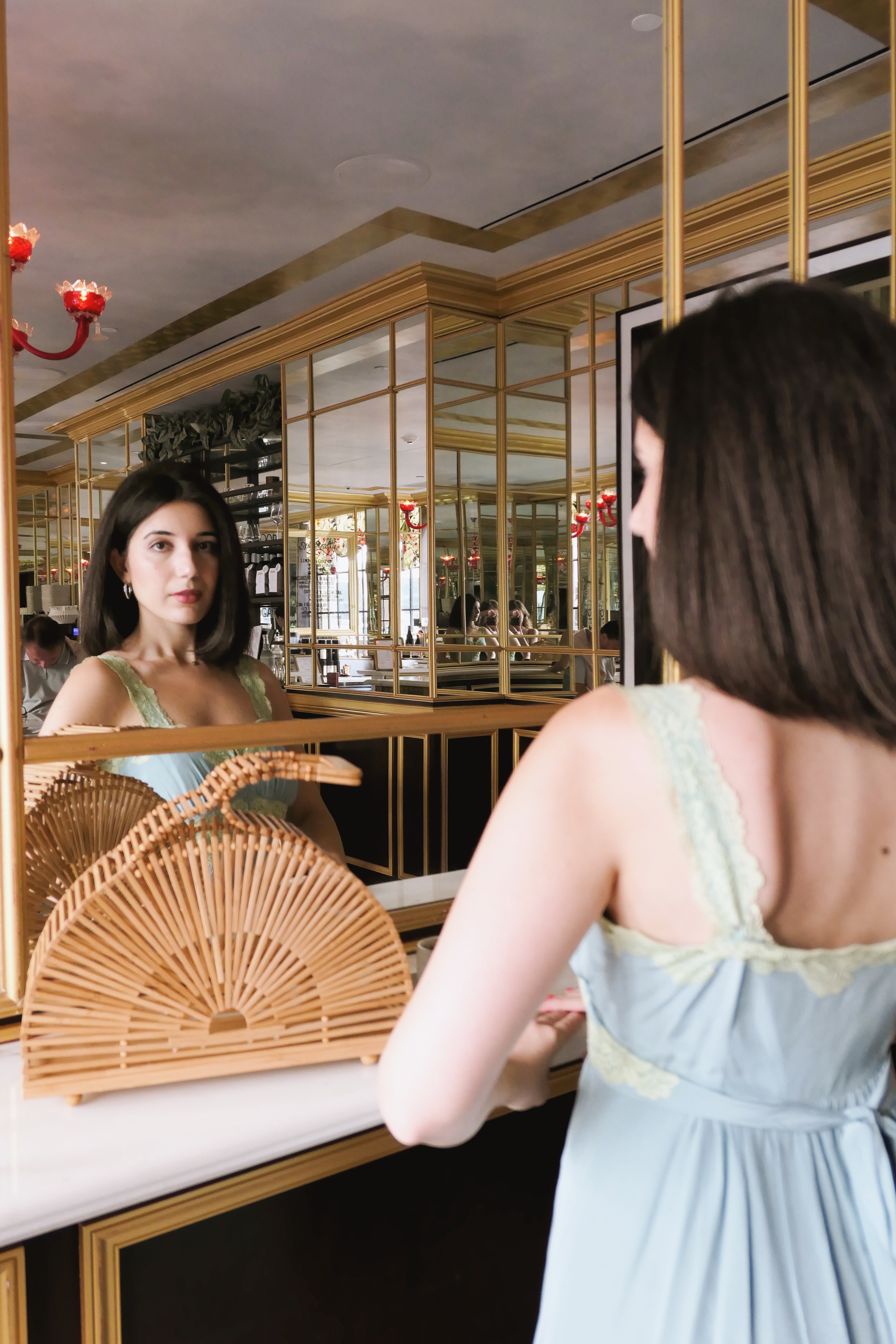 JLo, Versace, JLo Versace Dress, Jennifer Lopez Versace dress, blue and green Versace dress, vintage dress, Cult Gaia, tropical blue and green Versace dress, 2000 Versace dress Jennifer Lopez, lookbook, fashion blogger, fashion news, Milan Fashion Week, 2019 Fashion Month, Versace fashion show, Google images