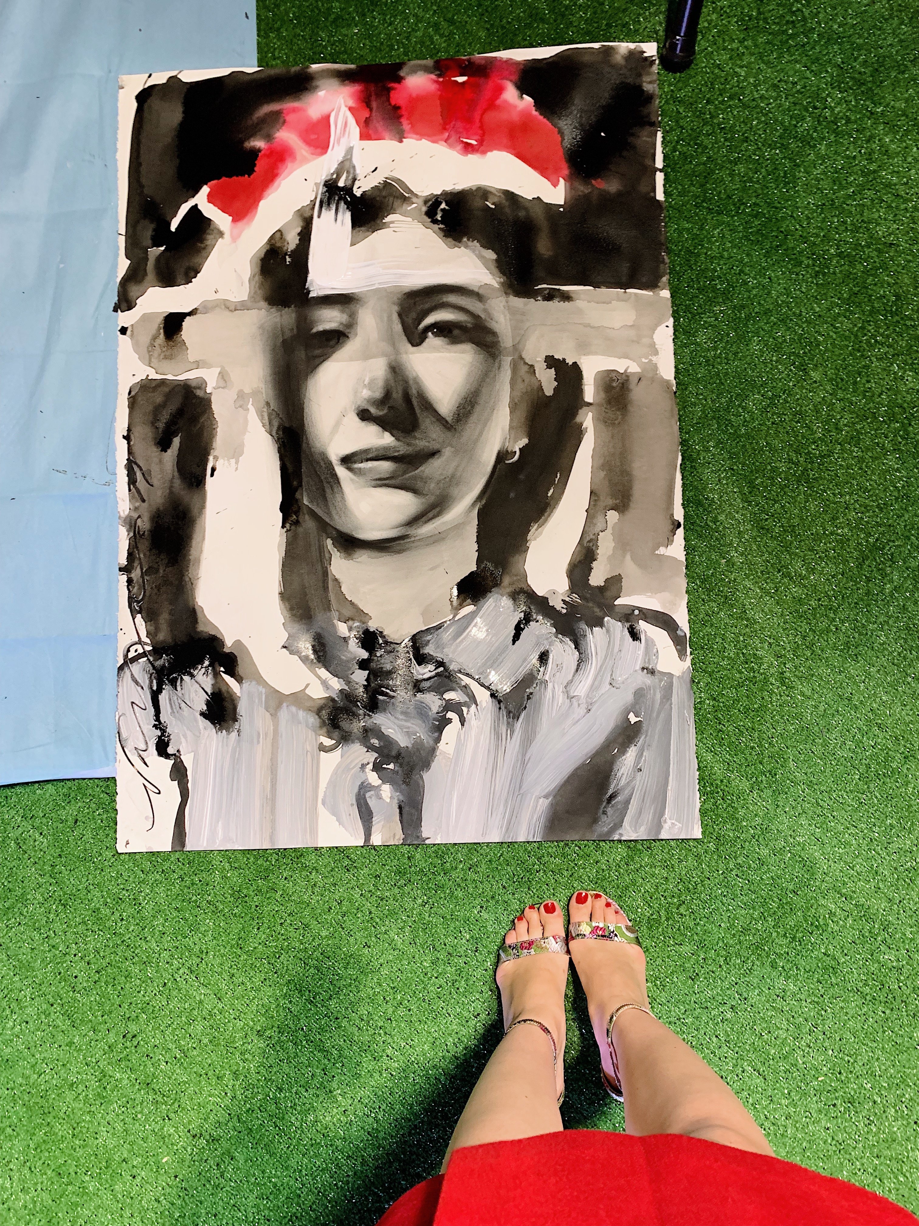 modern art, live painting, Robert Vargas