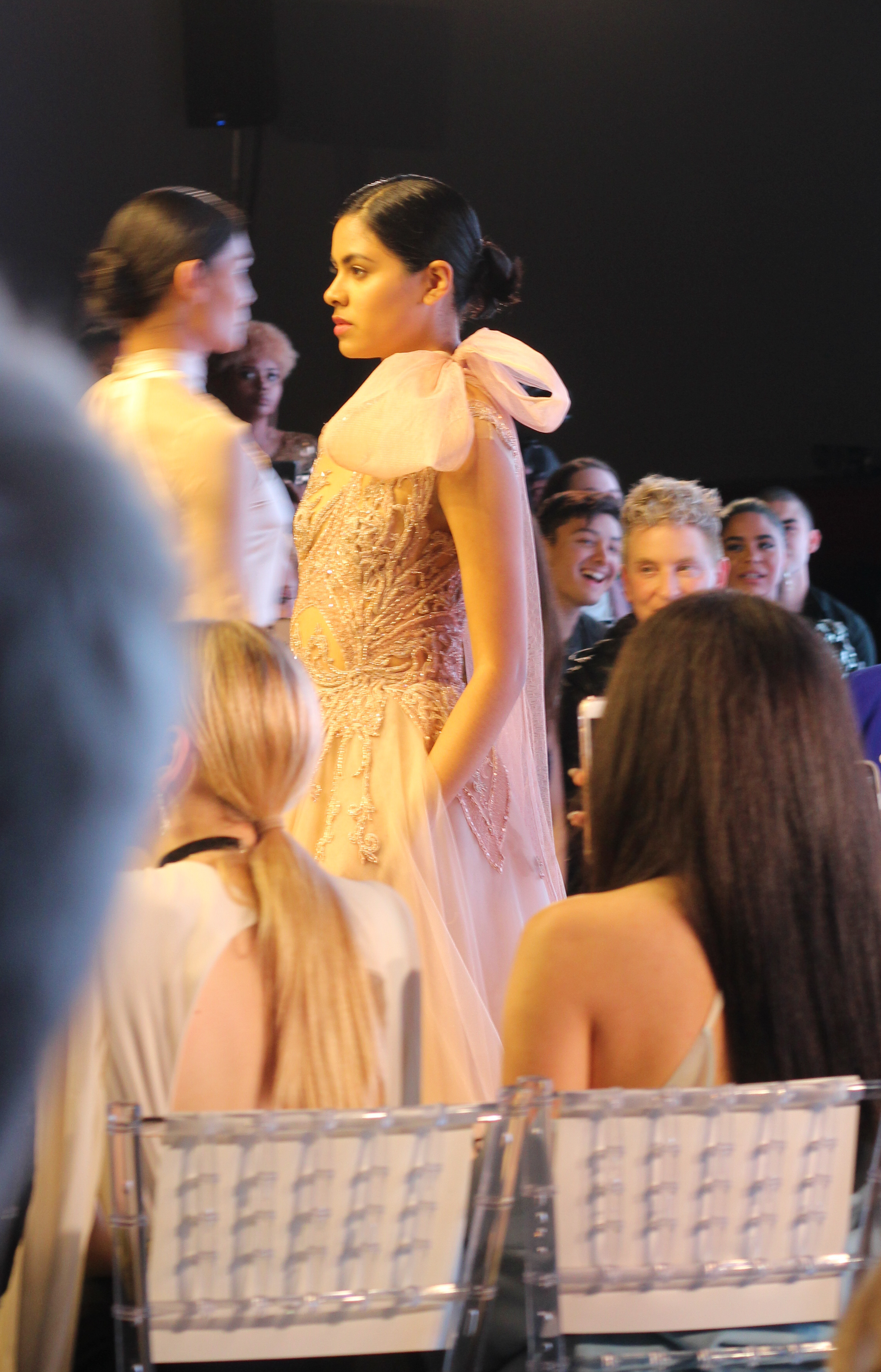 LA Fashion Week, Noe Bernacelli, fashion week, fashion month, SS20, haute couture, Peruvian fashion designer, fashion designer, alpaca fur coat, chiffon, beading, couture gowns, fashion blogger, LA fashion blogger, Petersen Automotive Museum