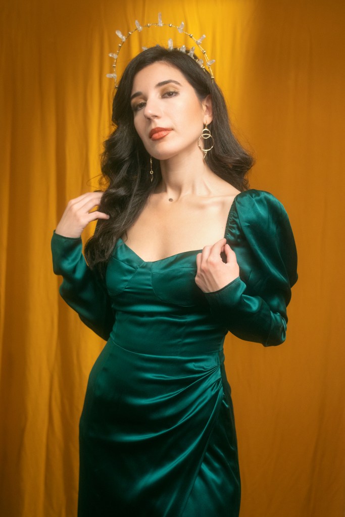 Pre-Raphaelite, British art, Tate Britain, Dante Gabriel Rossetti, John Waterhouse, John Everett Millais, art and fashion, 19th century, 1800s dress, sweetheart neckline, bustier dress, sustainable fashion, satin dress, Proserpine, Victorian dress, Reformation dress, Met Gala, gown