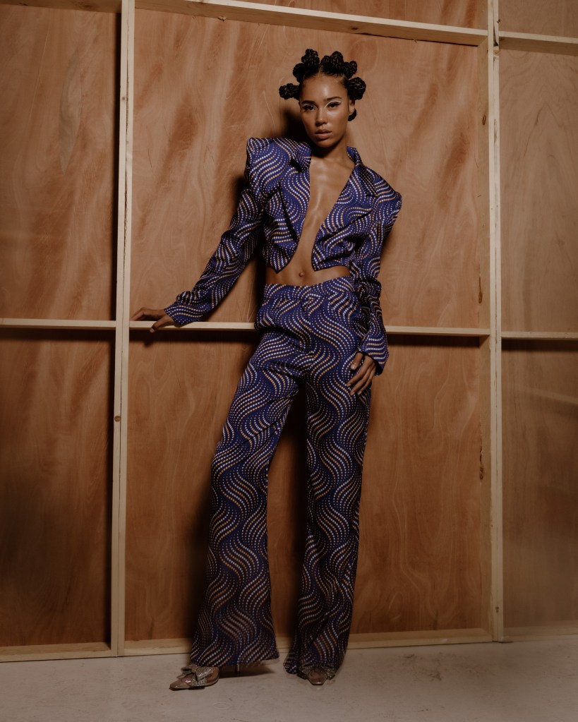 Yvonne Orji, Claude Kameni, Black fashion designer, Black-owned brand, LAFW, Los Angeles, fashion week, fashion month, Los Angeles fashion, N4xt Experiences, Nya Studios, style speaks, emerging designer, Cameroon, African prints, Cameroon fashion