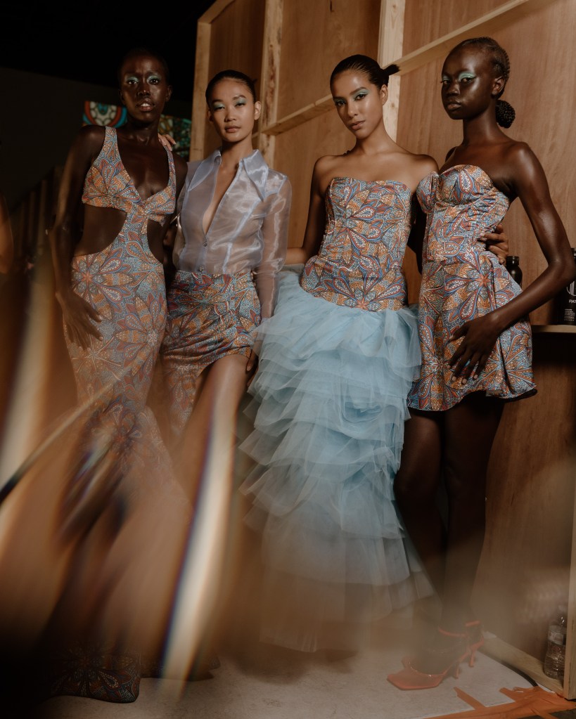 Yvonne Orji, Claude Kameni, Black fashion designer, Black-owned brand, LAFW, Los Angeles, fashion week, fashion month, Los Angeles fashion, N4xt Experiences, Nya Studios, style speaks, emerging designer, Cameroon, African prints, Cameroon fashion