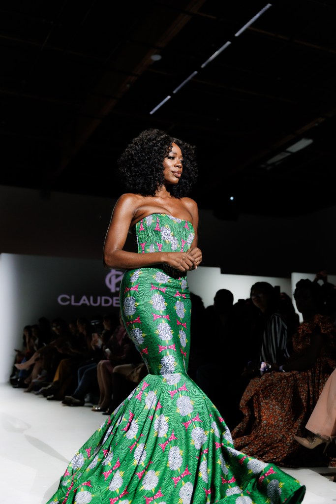 Yvonne Orji, Claude Kameni, Black fashion designer, Black-owned brand, LAFW, Los Angeles, fashion week, fashion month, Los Angeles fashion, N4xt Experiences, Nya Studios, style speaks, emerging designer, Cameroon, African prints, Cameroon fashion