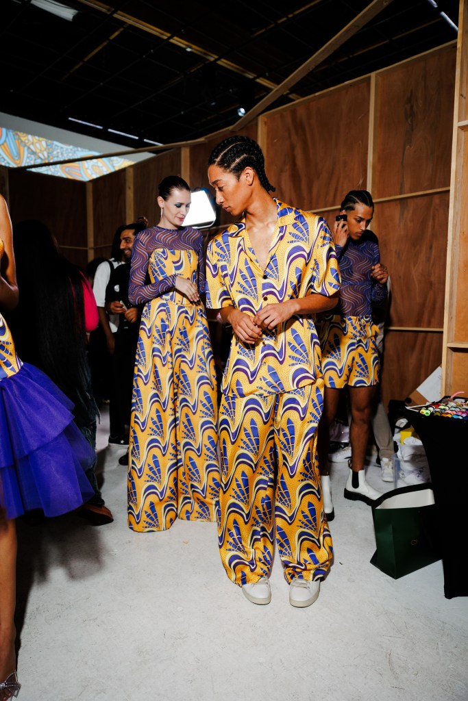 Yvonne Orji, Claude Kameni, Black fashion designer, Black-owned brand, LAFW, Los Angeles, fashion week, fashion month, Los Angeles fashion, N4xt Experiences, Nya Studios, style speaks, emerging designer, Cameroon, African prints, Cameroon fashion