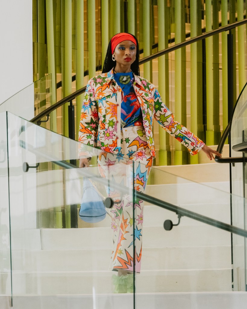 BruceGlen, faith, fashion, dopamine dressing, dressing with joy, colorful fashion, BIPOC designers, sustainable designer, W Hotel, LAFW, Los Angeles fashion, Hollywood