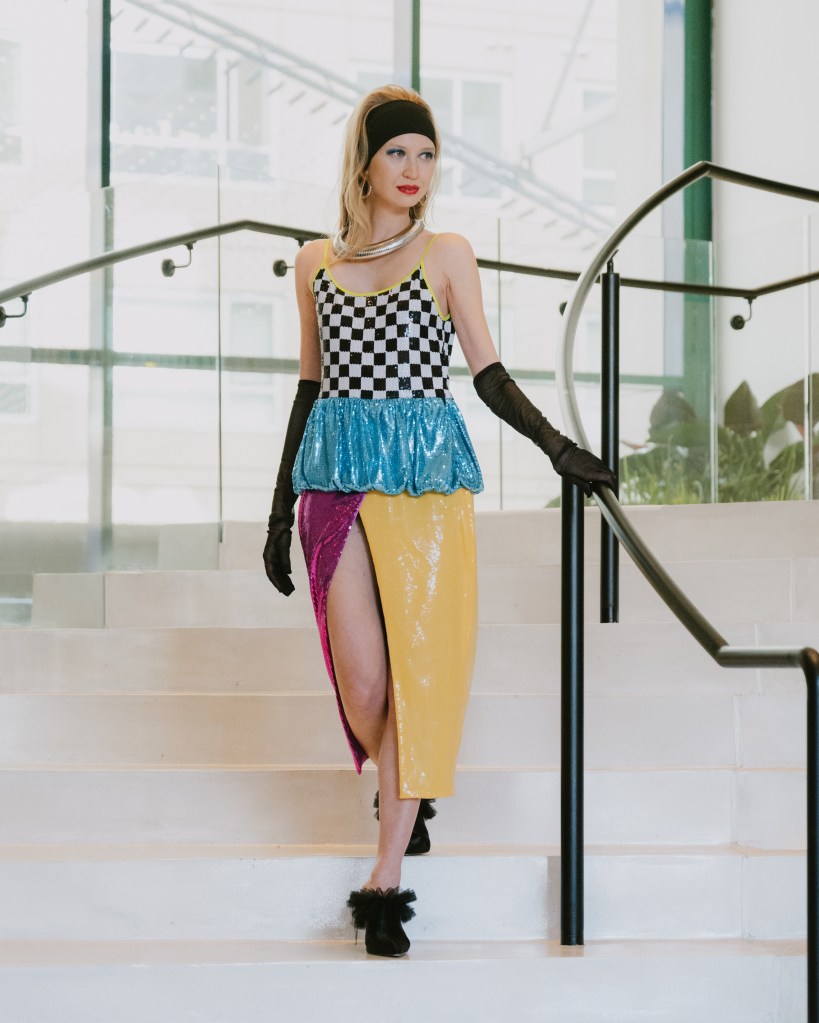 BruceGlen, faith, fashion, dopamine dressing, dressing with joy, colorful fashion, BIPOC designers, sustainable designer, W Hotel, LAFW, Los Angeles fashion, Hollywood